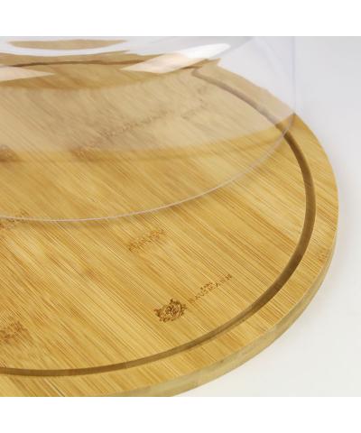 Deska bambusowa z kloszem  28x9 cm-Karl HAUSMANN