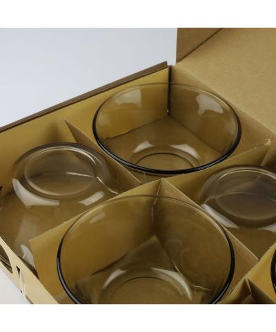 Salaterka szklana gładka 16,5cm brązowa DOMINO INTERNATIONAL - 3