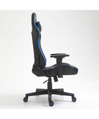 Fotel gamingowy gracza krzesło obrotowe KRAKEN HELIOS czarno-niebieski