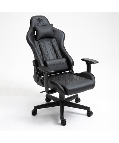 Fotel gamingowy gracza krzesło obrotowe KRAKEN HELIOS czarny