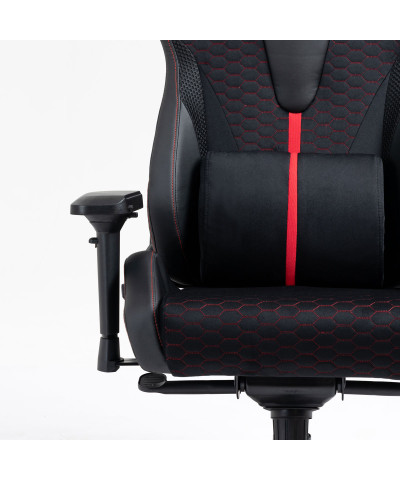 Fotel gamingowy gracza krzesło obrotowe KRAKEN APOLLO czarno-czerwony