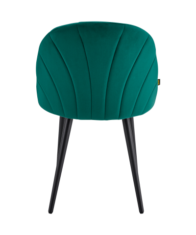 Krzesło welurowe tapicerowane ROYAL zielone