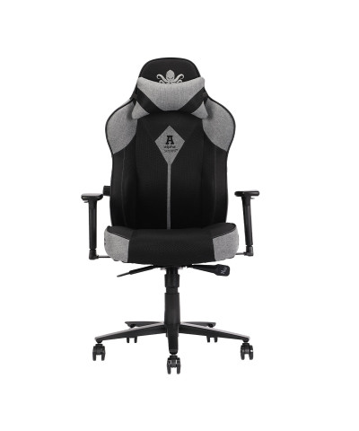 Fotel gamingowy gracza krzesło obrotowe KRAKEN FORKIS czarno-szary