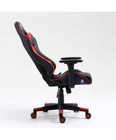 Fotel gamingowy gracza krzesło obrotowe KRAKEN HELIOS KIDS czarno-czerwony