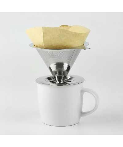 Stalowy zaparzacz filtr do zaparzania kawy ziół herbaty 13,5cm