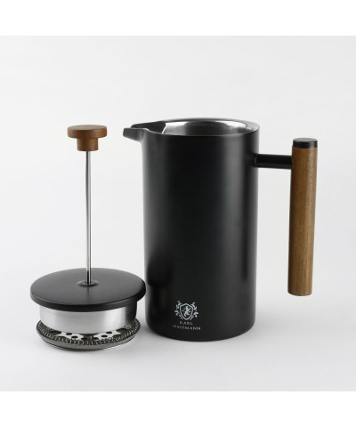Kawiarka zaparzacz tłokowy do kawy i herbaty 1000ml czarny