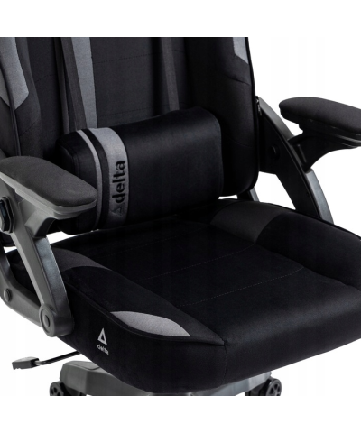 Fotel gamingowy gracza krzesło obrotowe KRAKEN HELIOS CZARNO-SZARY