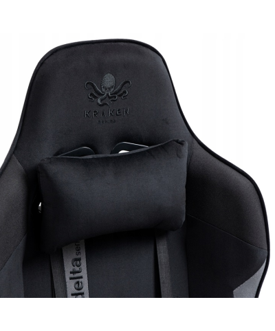 Fotel gamingowy gracza krzesło obrotowe KRAKEN HELIOS CZARNO-SZARY