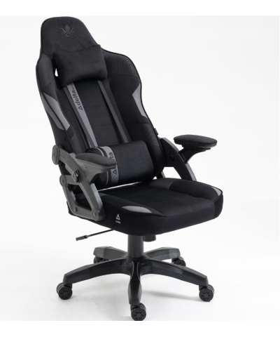 Fotel gamingowy gracza krzesło obrotowe KRAKEN HELIOS CZARNO-SZARY