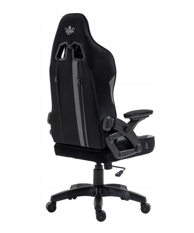 Fotel gamingowy gracza krzesło obrotowe KRAKEN HELIOS CZARNO-SZARY