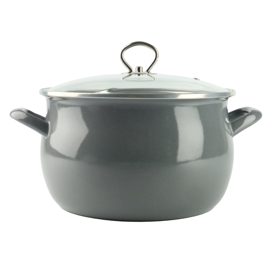 Garnek emaliowany szary HELENA 5,5L