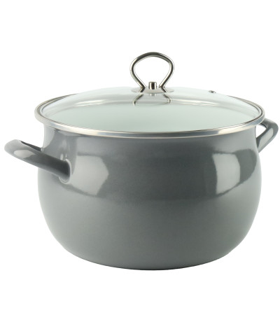 Garnek emaliowany szary HELENA 5,5L