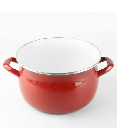 Garnek emaliowany czerwony HELENA 5,5L