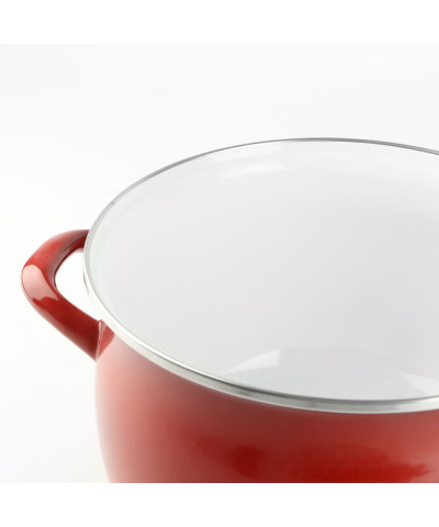 Garnek emaliowany czerwony HELENA 5,5L