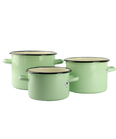 Garnek emaliowany Seledynowy 2l