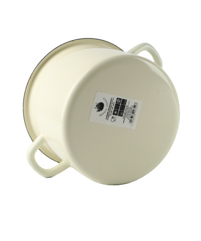 Garnek emaliowany Beżowy 3l