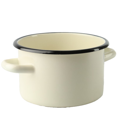 Garnek emaliowany Beżowy 2l