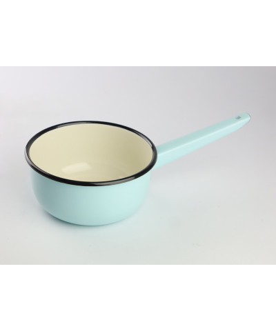 Rondel emaliowany gładki Turkusowy 1,5 l