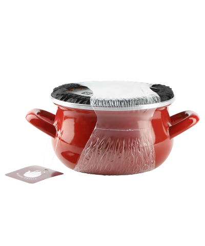 Garnek emaliowany czerwony HELENA 1,9L