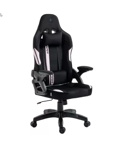 Fotel gamingowy gracza krzesło obrotowe KRAKEN JUPITER czarno różowy