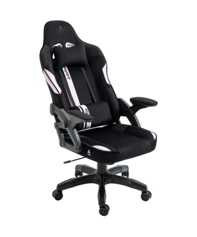 Fotel gamingowy gracza krzesło obrotowe KRAKEN JUPITER czarno różowy