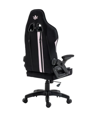 Fotel gamingowy gracza krzesło obrotowe KRAKEN JUPITER czarno różowy