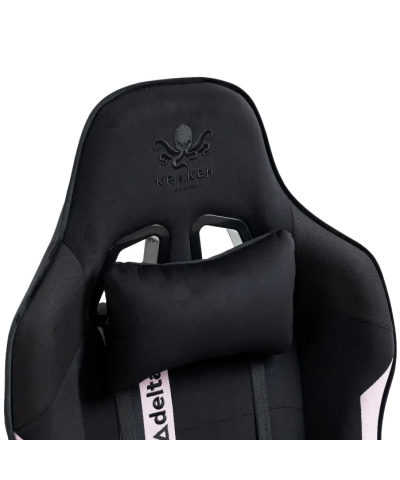 Fotel gamingowy gracza krzesło obrotowe KRAKEN JUPITER czarno różowy