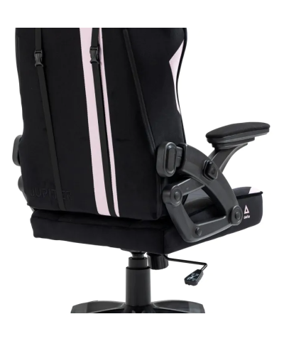 Fotel gamingowy gracza krzesło obrotowe KRAKEN JUPITER czarno różowy