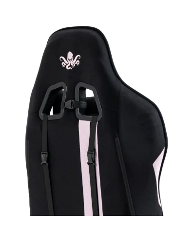 Fotel gamingowy gracza krzesło obrotowe KRAKEN JUPITER czarno różowy