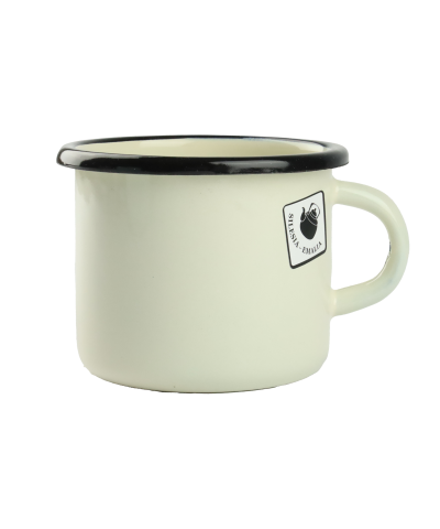 Kubek emaliowany beżowy 500ml