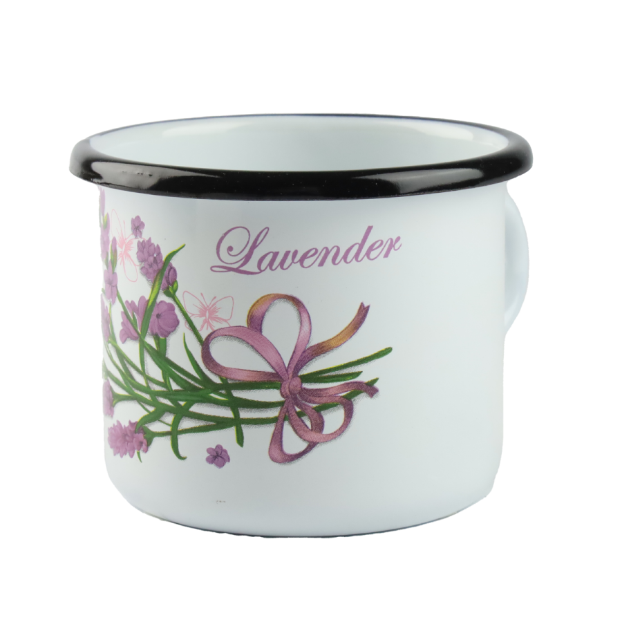Kubek emaliowany LAWENDA 500 ml