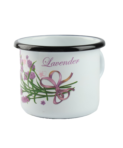 Kubek emaliowany LAWENDA 500 ml
