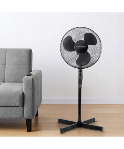Wentylator stojący podłogowy DUNLOP czarny