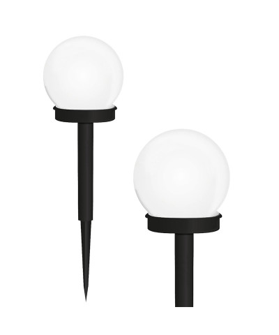 Lampa Solarna LED biała kula 10cm