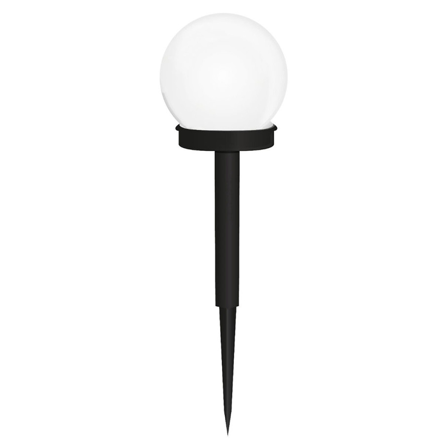 Lampa Solarna LED biała kula 10cm
