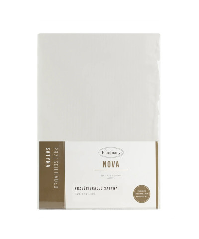 Prześcieradło bez gumki jasnoszare NOVA3 220 x 210 cm