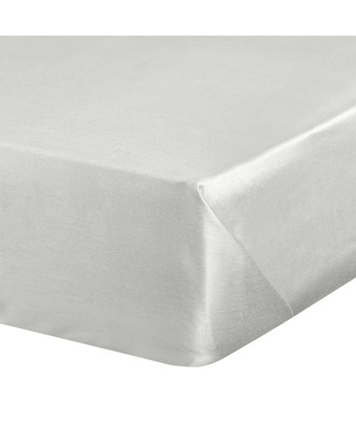 Prześcieradło bez gumki jasnoszare NOVA3 160 x 210 cm
