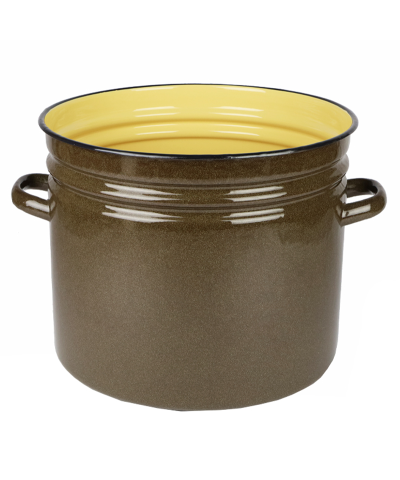 Garnek emaliowany duży tradycyjny z pokrywą 40l