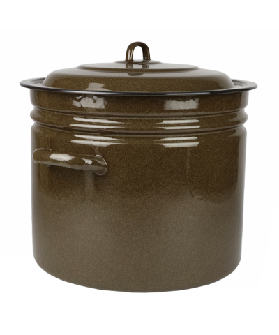 Garnek emaliowany duży tradycyjny z pokrywą 40l