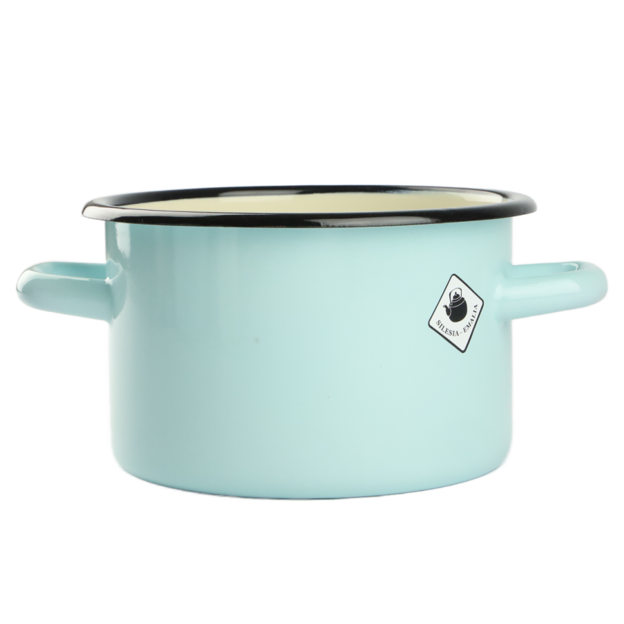 Garnek emaliowany Turkusowy 2l