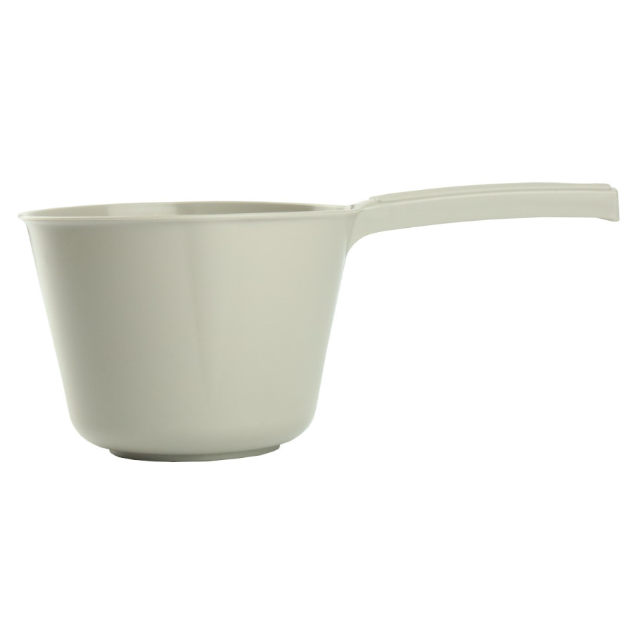 Rondel plastikowy z rączką beżowy 1L