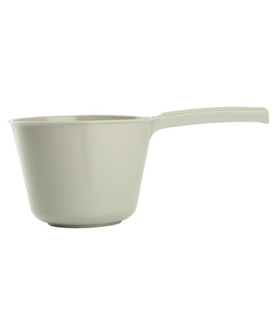 Rondel plastikowy z rączką beżowy 1L