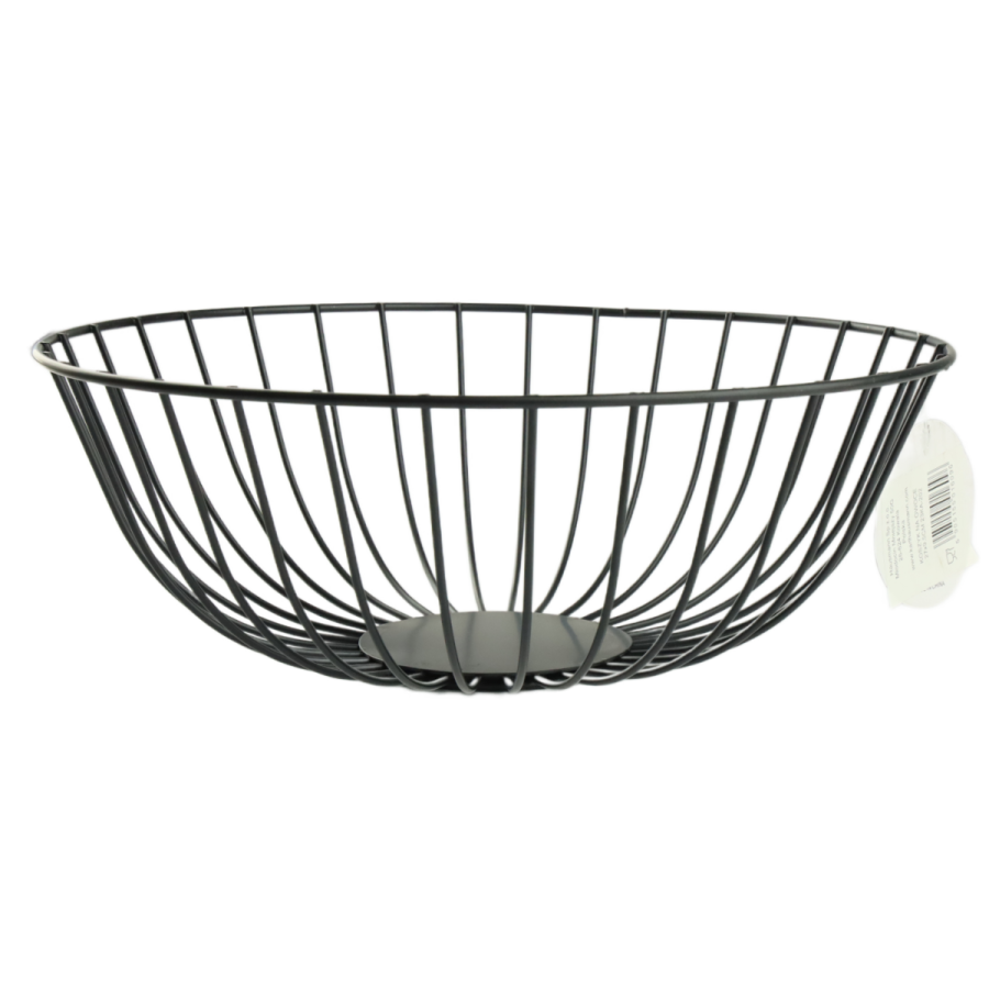 Kosz koszyk metalowy na owoce okrągły 27x9,5cm