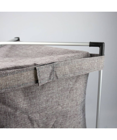 Kosz na pranie 2 komory 59x38x57 cm