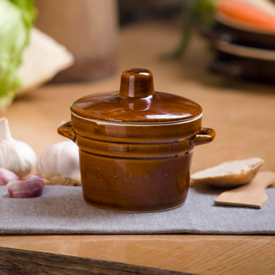 Garnek kamionka z pokrywką 500ml