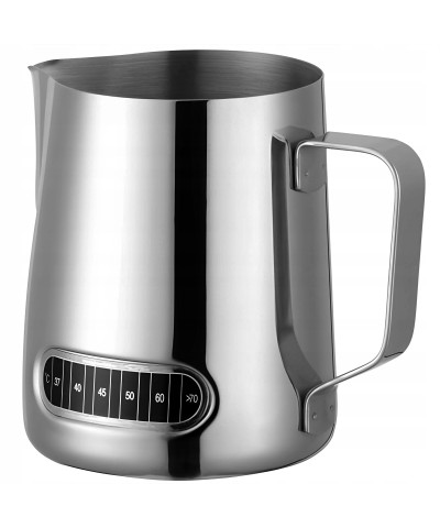 Mlecznik ze stali nierdzewnej z termometrem  550 ml