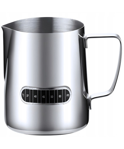 Mlecznik ze stali nierdzewnej z termometrem  550 ml
