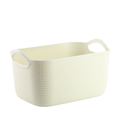 Koszyk plastikowy Juta ecru 25x17cm