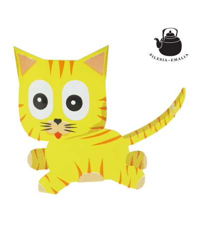 Kubek emaliowany KOTEK KRZYŚ 500 ml