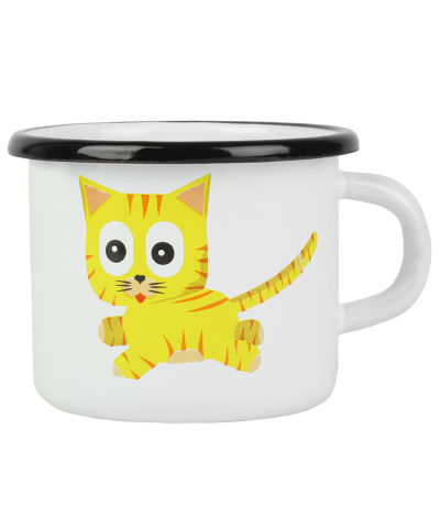 Kubek emaliowany KOTEK KRZYŚ 500 ml